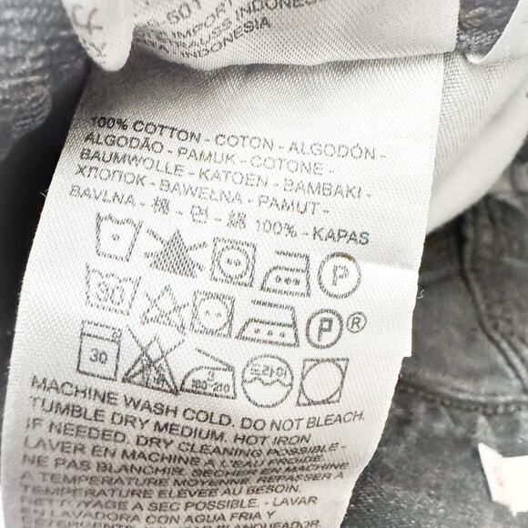 Levi's Dad Jean Charcoal Loose Fit Charcoal Black Denim Pants Size 25 - Picture 8 of 9